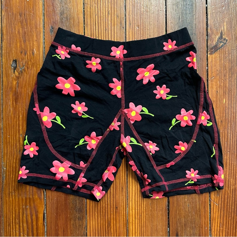 Delia's x Doll’s Kill Oh My Darling Doodle Flower Print Biker Shorts XS